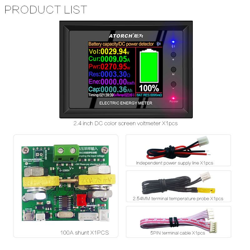 DT24P-1000V100A-External-Shunt-Digital-DC-Power-Supply-Voltmeter-Ammeter-Battery-Coulometer-Capacity-1743557