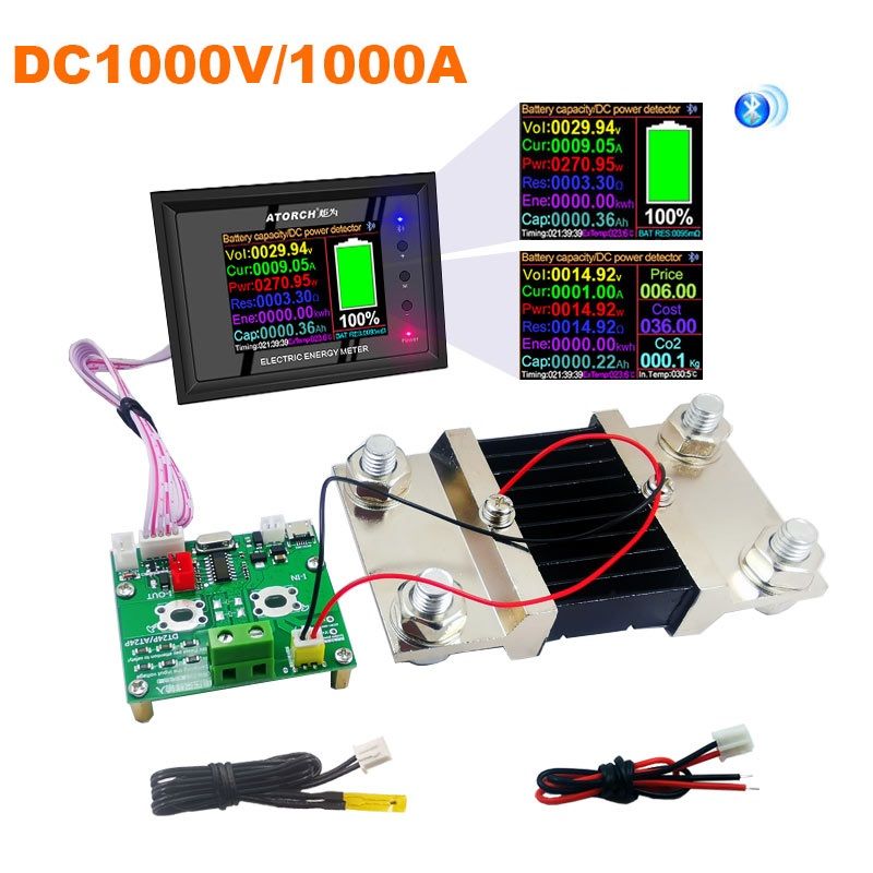 DT24P-External-Shunt-1000A-Digital-DC-Power-Supply-Voltmeter-Ammeter-Battery-Coulometer-Capacity-Amp-1743553