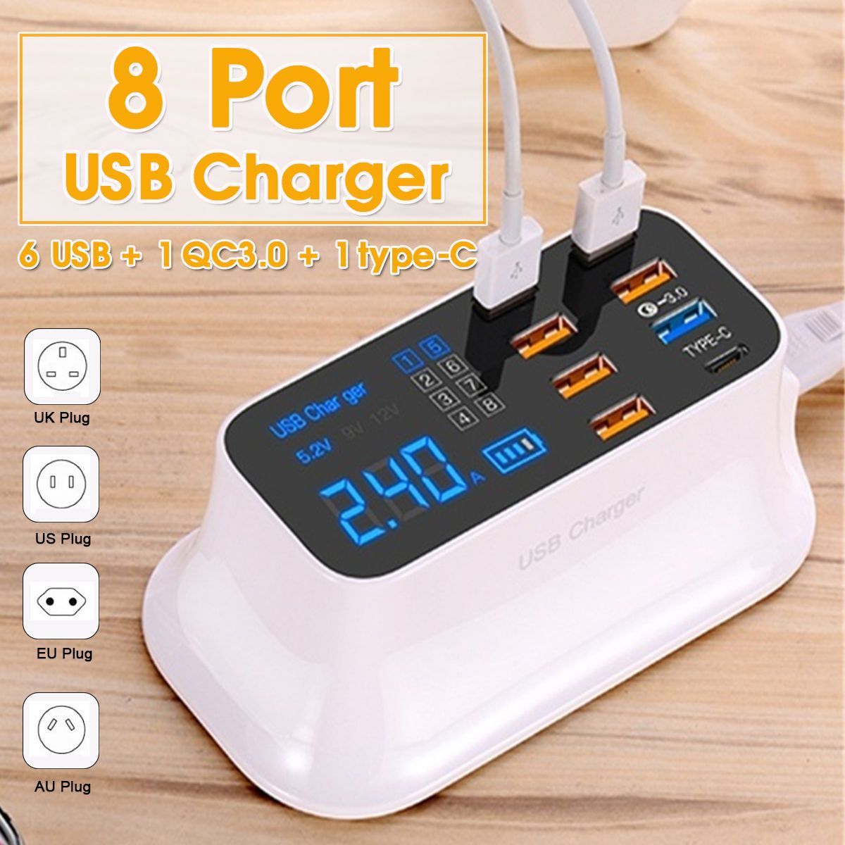 Smart-8-Port-USB-Adapter-Desktop-Phone-Charging-LED-Display-QC30-Fast-USB-Charger-1599978