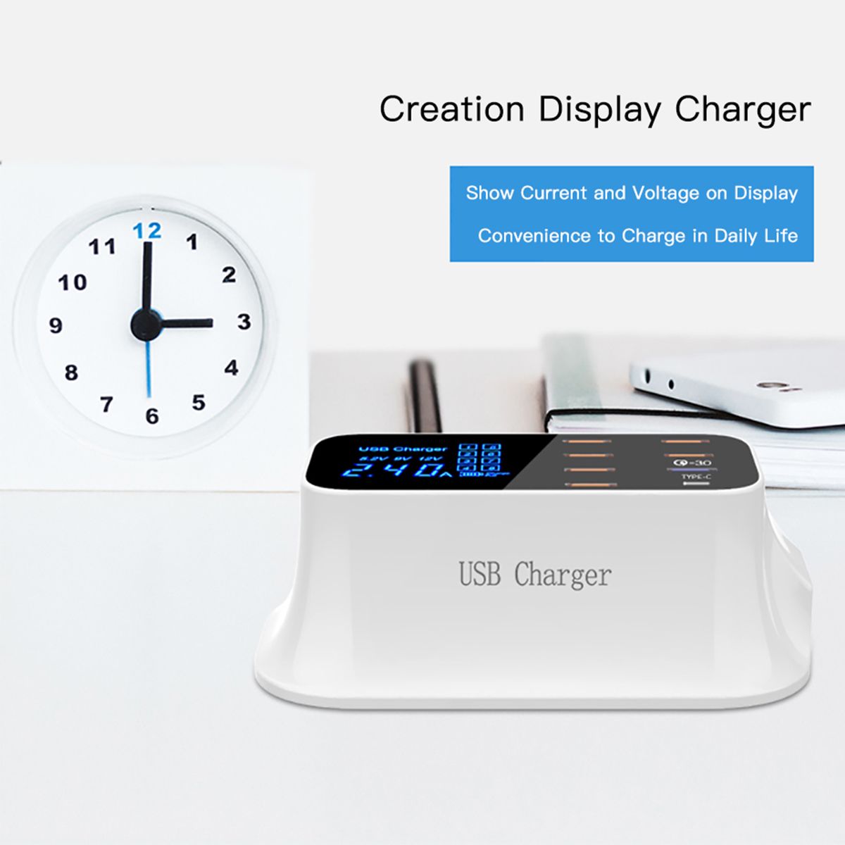 Smart-8-Port-USB-Adapter-Desktop-Phone-Charging-LED-Display-QC30-Fast-USB-Charger-1599978