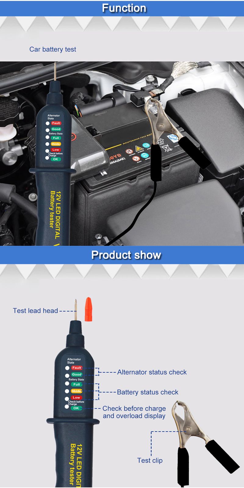 WHDZ-VT15C-12V-Car-Battery-Tester-Digital-Auto-Alternator-Analyzer-Voltmeter-6-LED-Lights-1172263