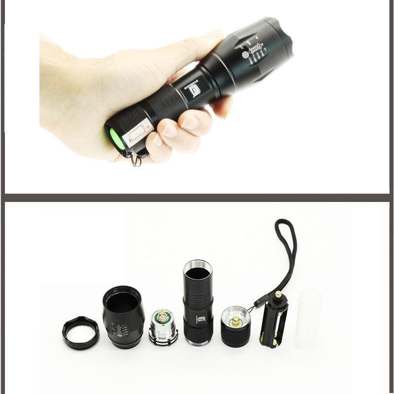 2-in1-XANES-UV05-2xT6-LEDs-PurpleWhite-Light-Zoomable-UV-Flashlight-Scorpion-Insect-Detection-Pen-1311757