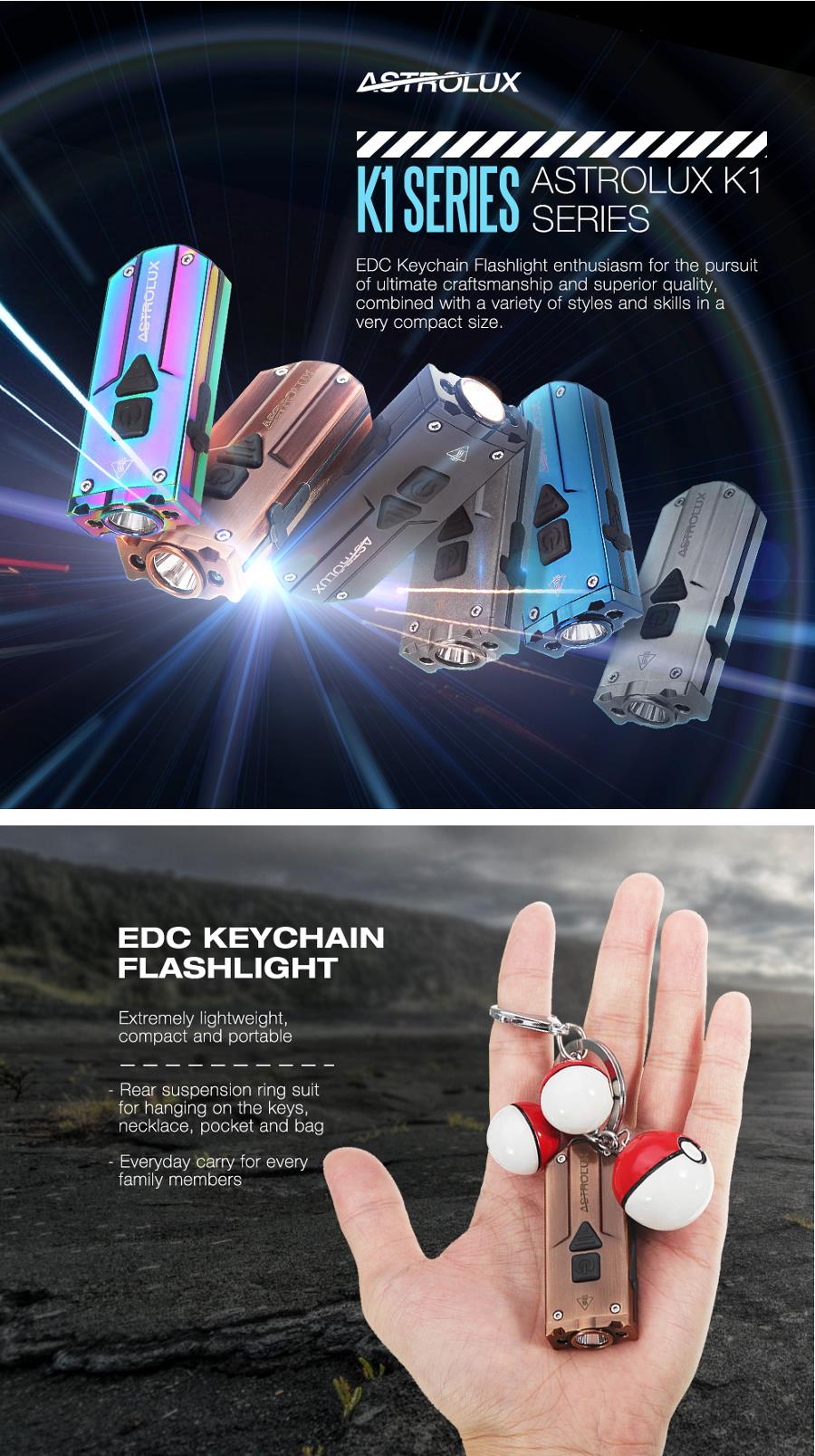 Astrolux-K1-XP-G3365nm-UVRed-LED-350LM-New-Driver-USB-Stainless-Steel-Mini-LED-Keychain-Light-1234869
