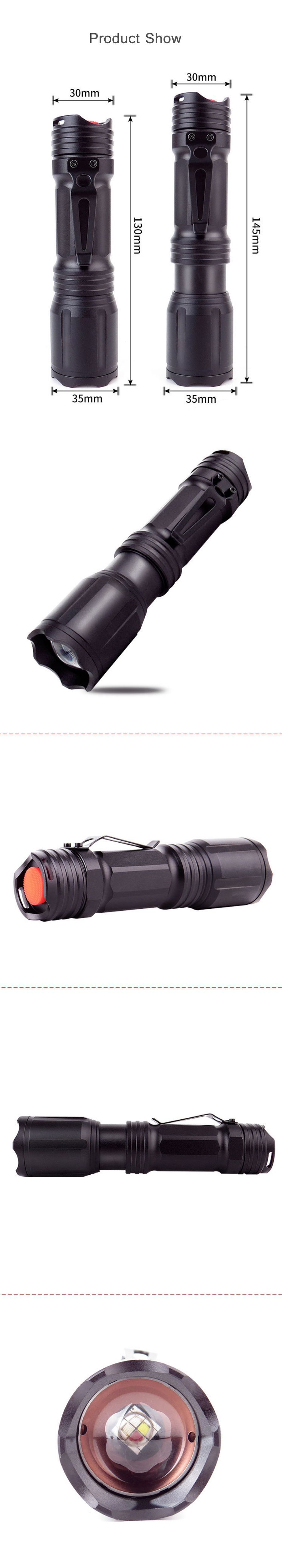 SL-A101-350LM-LEDRGB-4-Colors-Zoomable-Flashlight-USB-Rechargeable-LED-Torch-Waterproof-Camp-Light-1749977