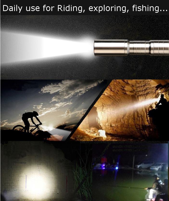 Smiling-Shark-SS-C5-XPE-LED-3Modes-Stainless-Steel-Jade-Screening-Mini-UV-Flashlight-Keychain-1259363