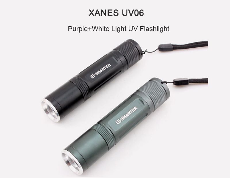 XANES-UV06-2xT6-LEDs-PurpleWhite-Light-Zoomable-UV-Flashlight-Scorpion-Anti-fake-Detection-Pen-1301637