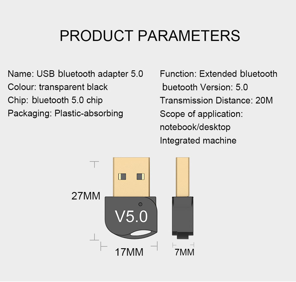 Mini-USB-50-bluetooth-Adapter-Wireless-WiFi-50-bluetooth-Audio-Receiver-Supports-Win-8--10-1724757