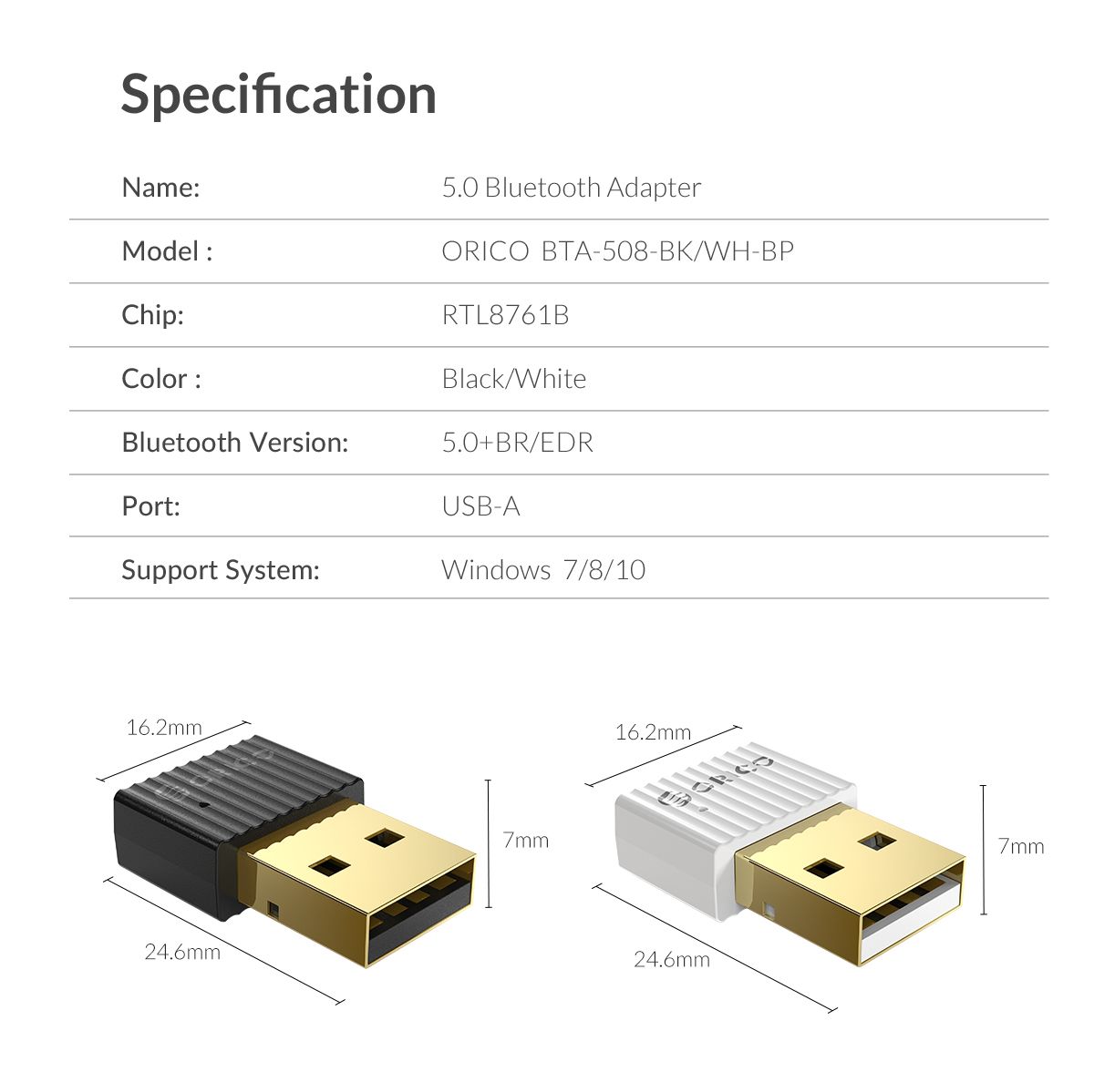 ORICO-Mini-Wireless-USB-bluetooth-50-Adapter-Dongle-Audio-Receiver-Transmitter-for-Windows-7810-1731097