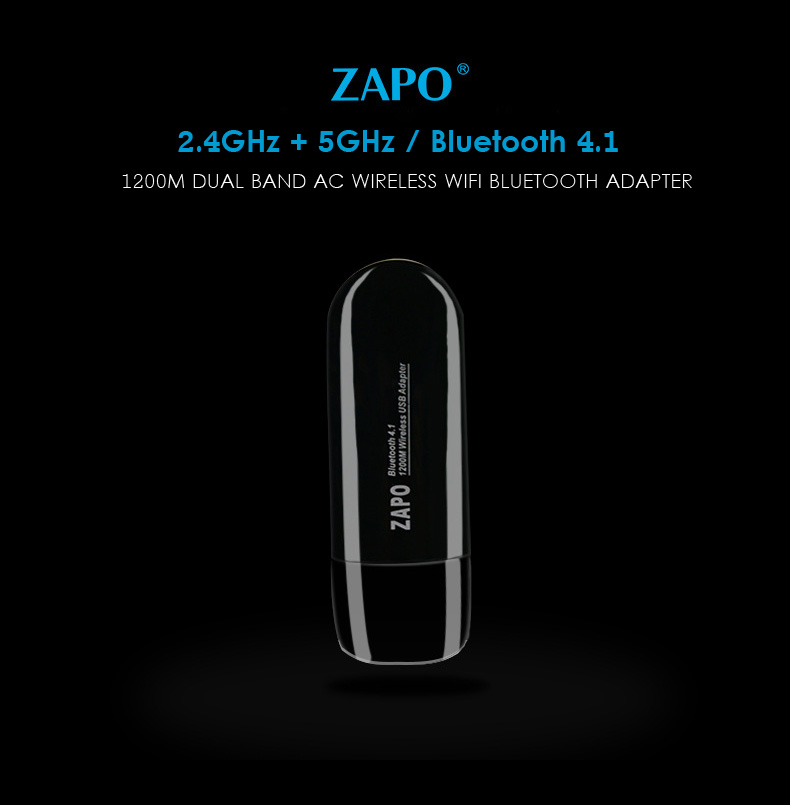 ZAPO-W97S-2-In-1-24G-58G-1200Mbps-Wireless-Wifi-Network-Adapter--bluetooth41-Adapter-1217329