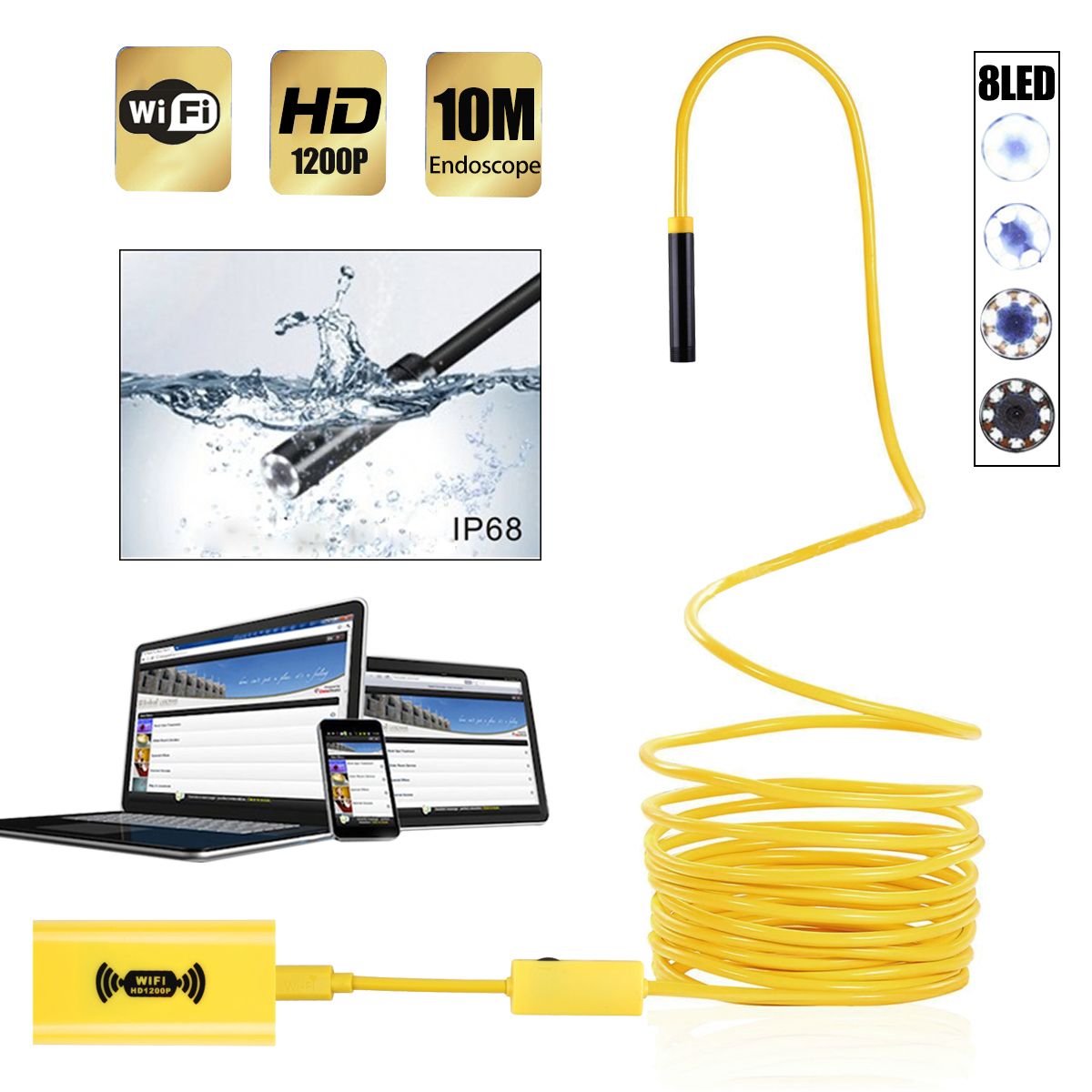 10m-8LED-1200P-WiFi-Borescope-Inspection-Camera-Snake-Tube-for-iPhone-1207933