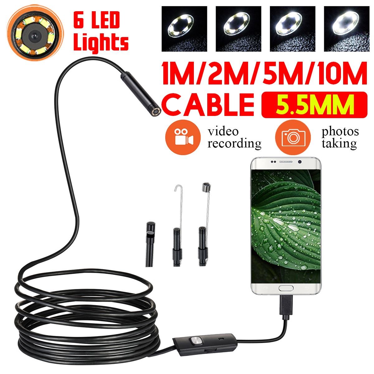 55mm-Lens-USB-Borescope-Snake-Inspection-Camera-Android-Mobile-Phone-10m5m2m1m-Soft-Wire-1612390