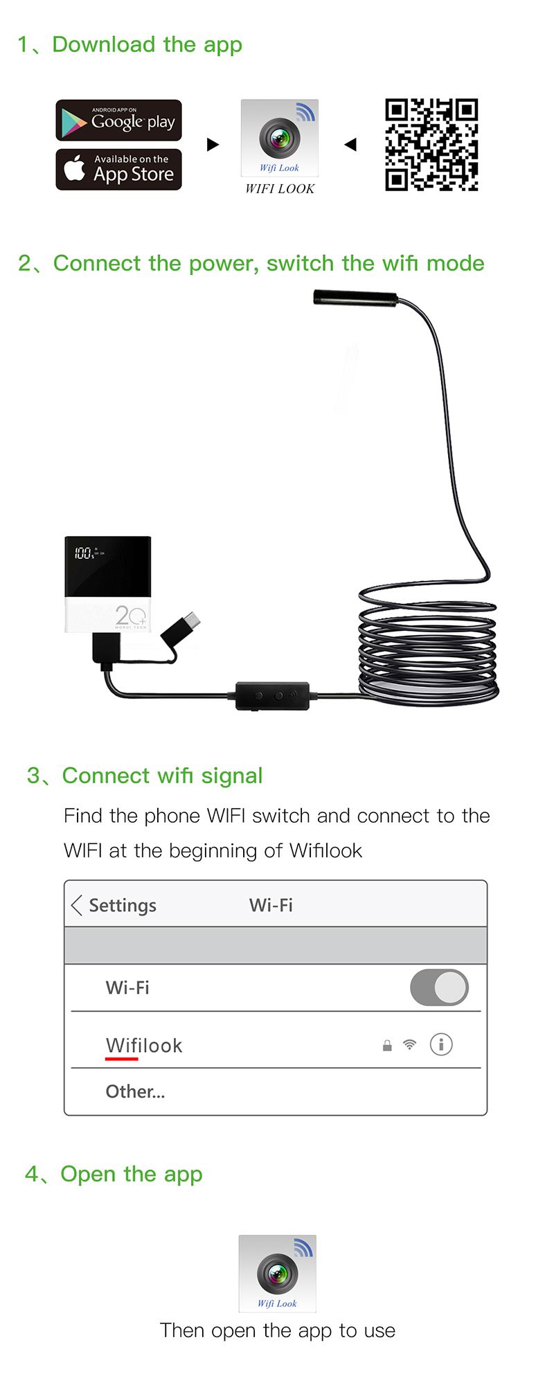 F160-HD-720P-WIFI-Borescope-Hard--Wire-Support-IOS-Android-1280720-Sensor-Scale-1567770