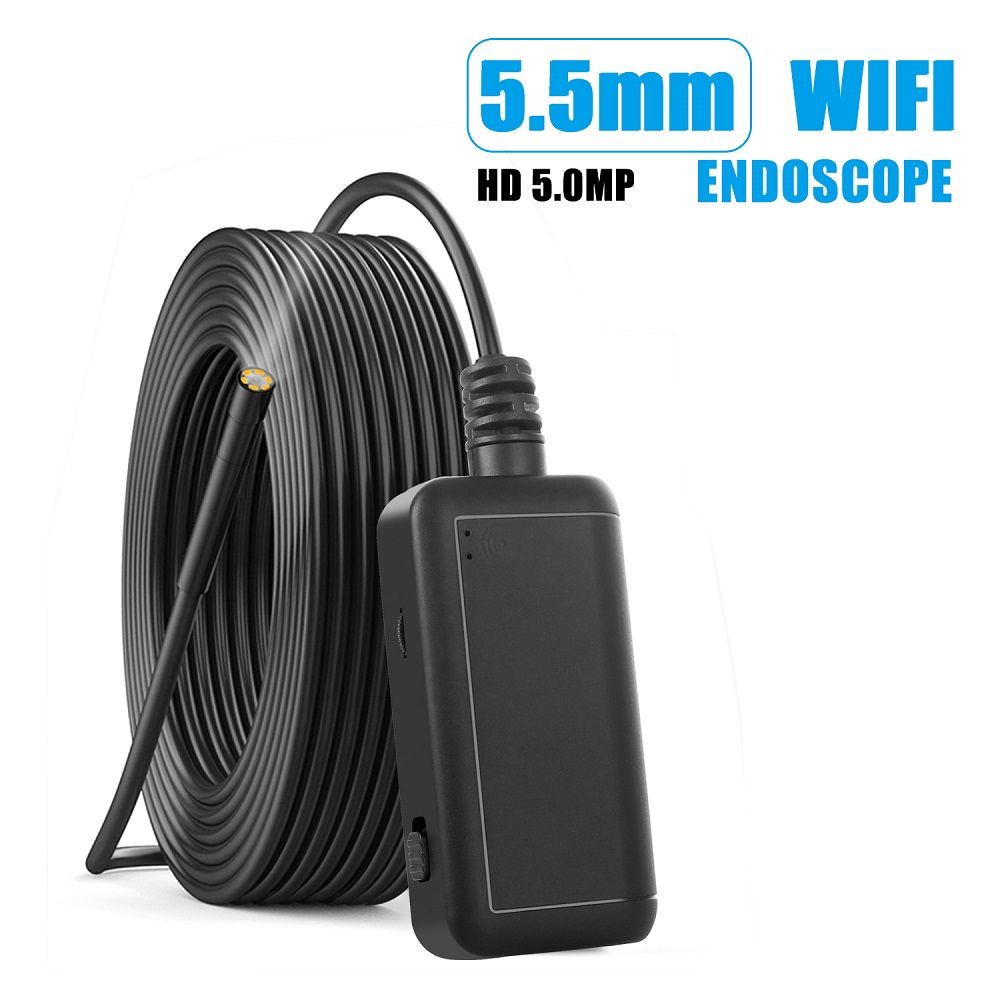 F220-55mm-5-Million-Pixels-WIFI-Borescope-Hard-Wire-Support-IOS-Android-with-6-Adjustable-LEDS-1567769