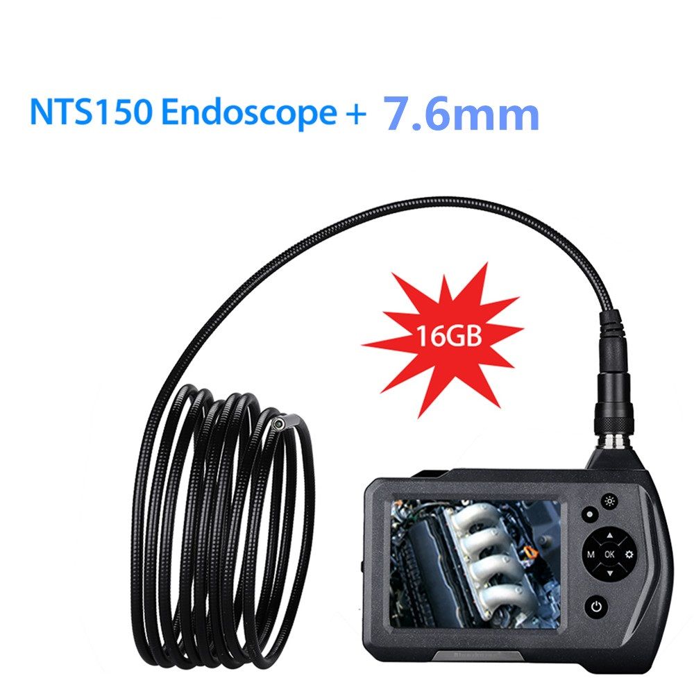 NTS150-76mm-3m-Borescope-Camera-35quot-Color-LCD-Display-Monitor-Inspection-Borescope-with-6-LEDs-Sn-1693529