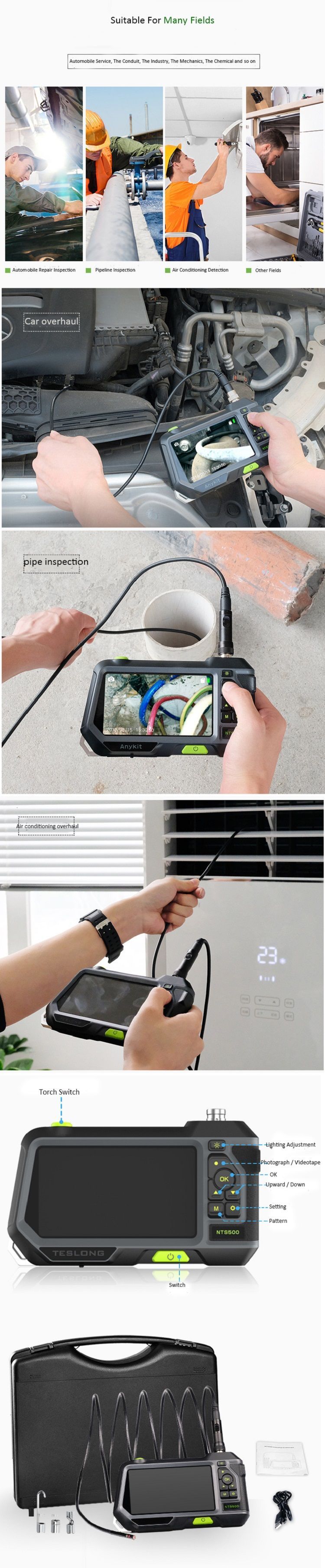 NTS500-1080p-HD-50-Inch-76mm-Lens-LCD-Industrial-Borescope-Underwater-Borescope-IP67-5M-Snake-Flexib-1693450