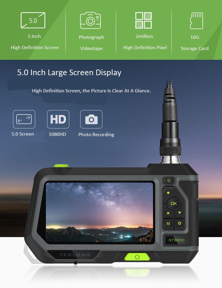 NTS500-1080p-HD-50-Inch-76mm-Lens-LCD-Industrial-Borescope-Underwater-Borescope-IP67-5M-Snake-Flexib-1693450