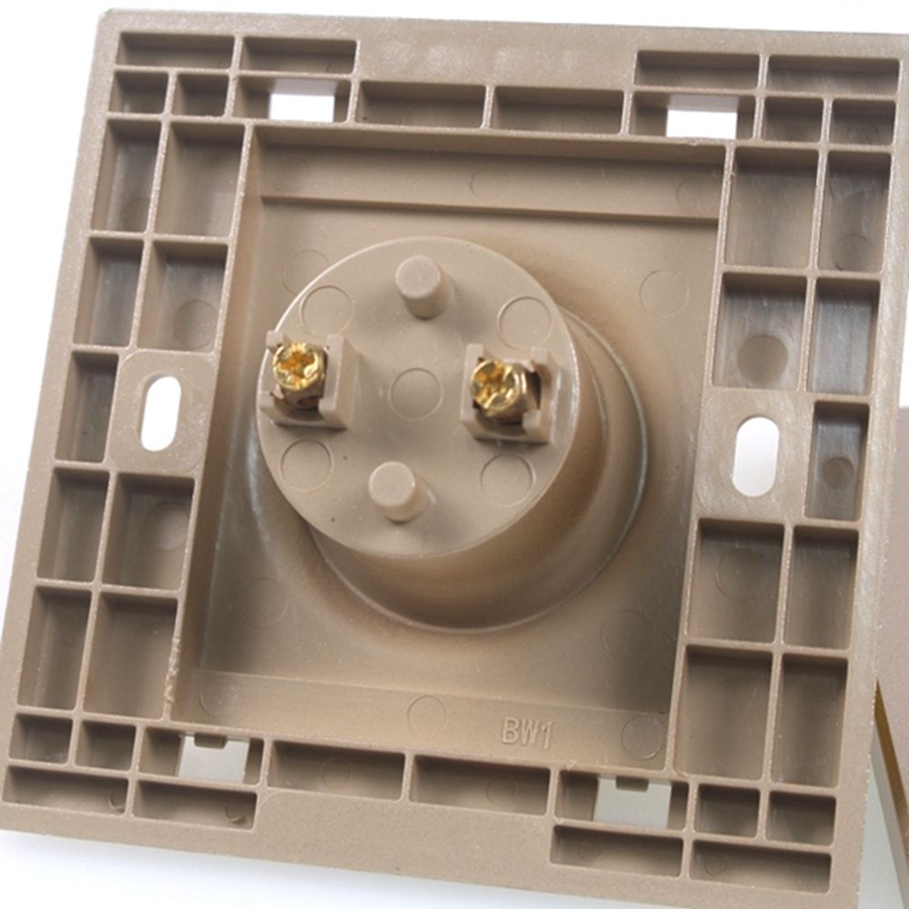 86-Type-Square-Shape-Golden-E27-Lamp-Holder-Socket-Bulb-Adapter-PC-Light-Fitting-AC250V-1594294