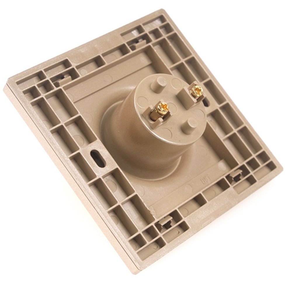 86-Type-Square-Shape-Golden-E27-Lamp-Holder-Socket-Bulb-Adapter-PC-Light-Fitting-AC250V-1594294