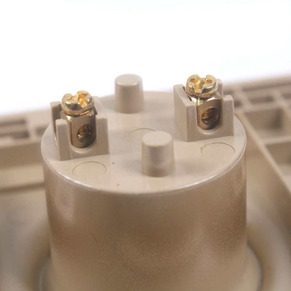 86-Type-Square-Shape-Golden-E27-Lamp-Holder-Socket-Bulb-Adapter-PC-Light-Fitting-AC250V-1594294