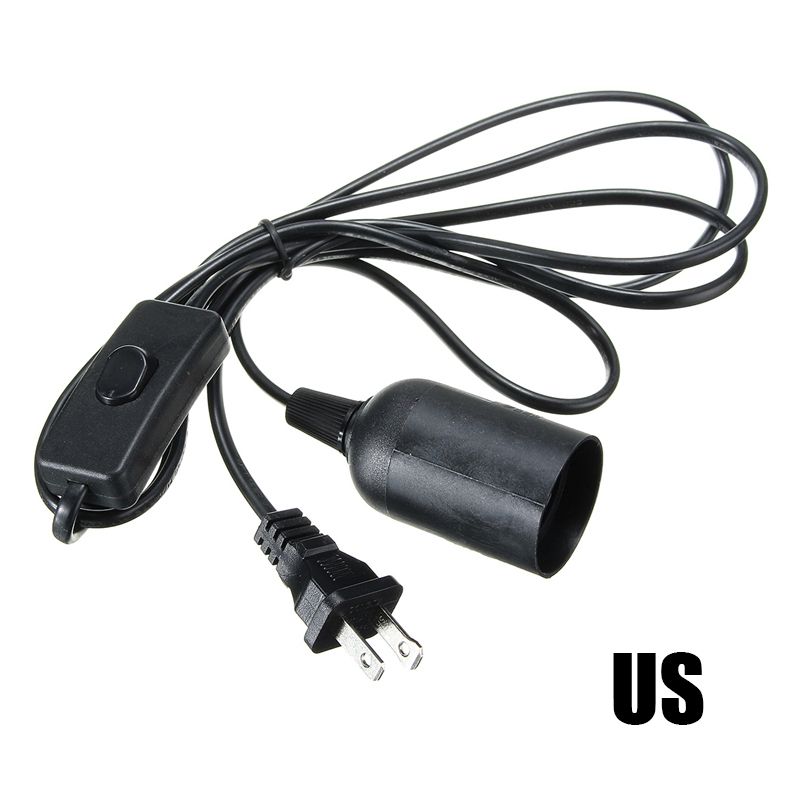 E27-Black-Holder-with-2M-Cable-for-Reptile-Infrared-Ceramic-Heat-Emitter-Lamp-Bulb-1126192