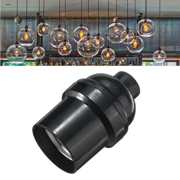 E27E26-Light-Bulb-Lamp-Holder-Pendant-Edison-Screw-Cap-Socket-Vintage-Black-4A-1026302