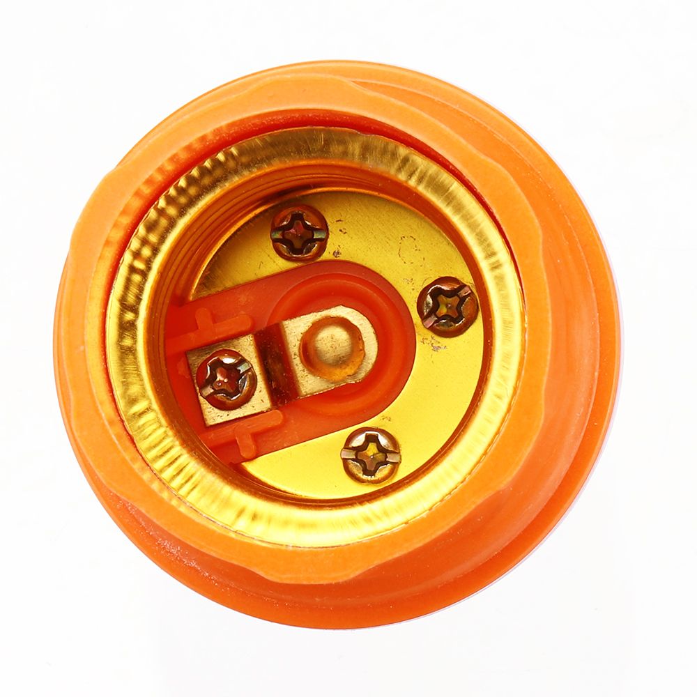 Orange-Suspended-Lamp-Holder-E27-Screw-Socket-Light-Bulb-Adapter-AC250V-1593868