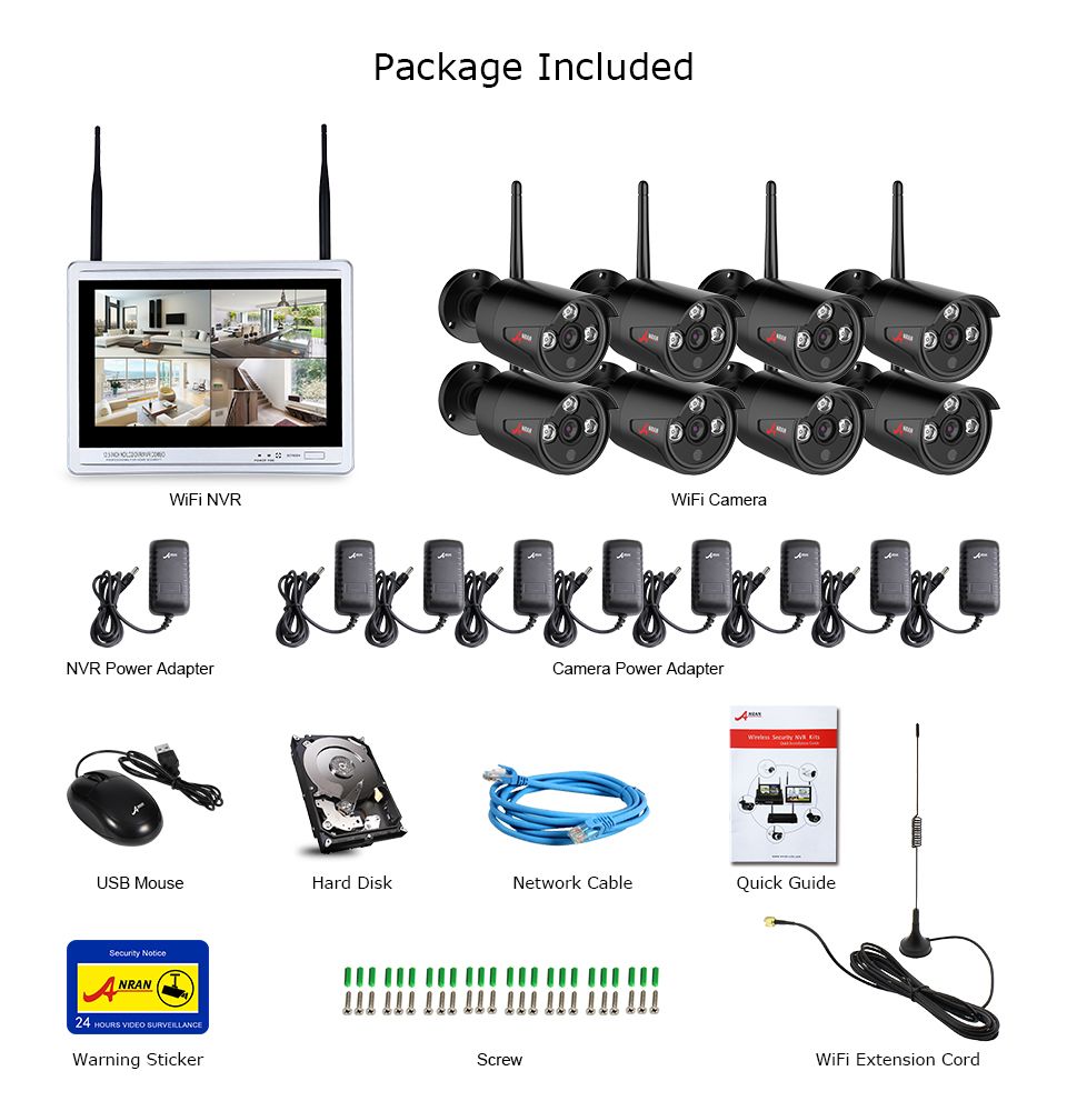 ANRAN-K08W2L12-03NB-8CH-NVR-1080P-HD-H264-Wireless-Surveillance-System-12quotLCD-Screen-Wifi-Outdoor-1473850