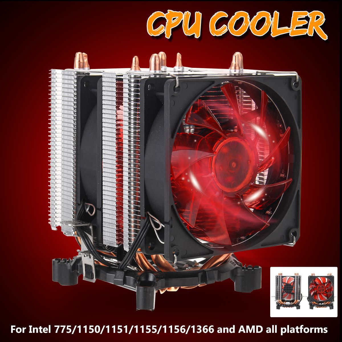3-Pin-Four-Copper-Pipes-Red-Backlit-CPU-Cooling-Fan-for-Intel-1155-1156-AMD-1431789