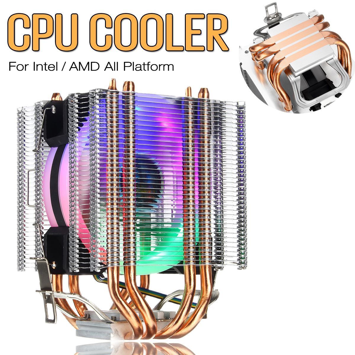 4Pin-4-Heatpipes-Colorful-Backlit-CPU-Cooling-Fan-Cooler-Heatsink-For-Intel-AMD-1475622