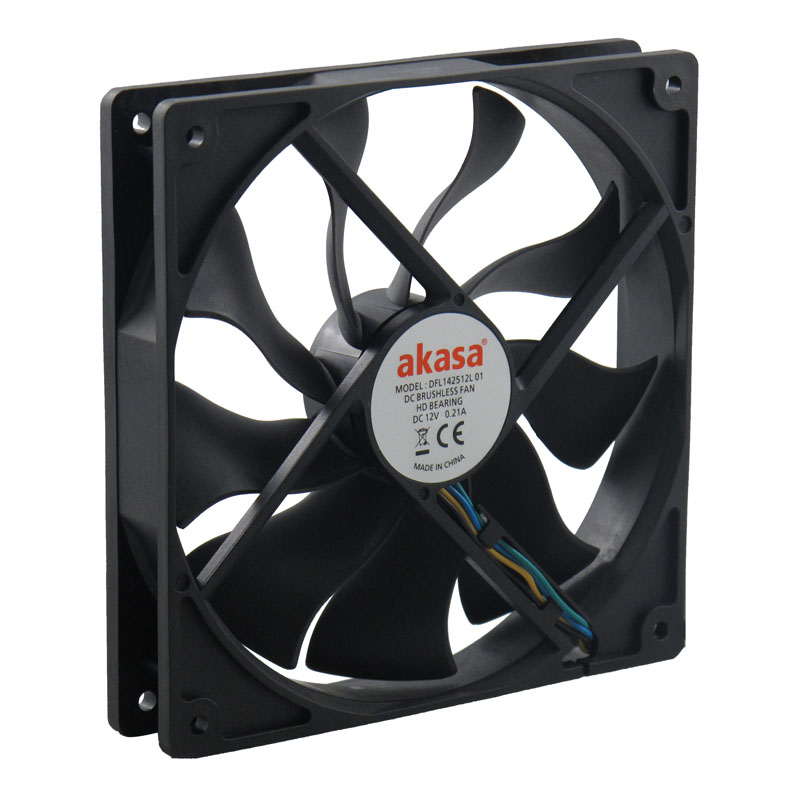 Akasa-APACHE-12CM-4Pin-PWM-Cooling-Fan-12V-S-FLOW-Fan-Heat-Sink-Hydro-Dynamic-Bearing-1214796