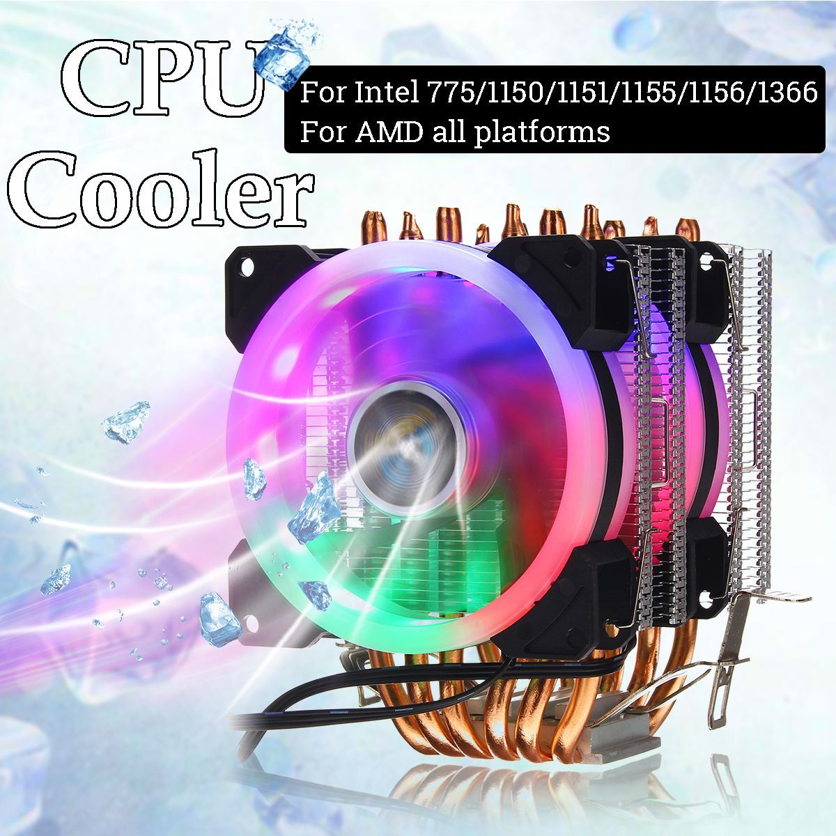 Aurora-Colorful-Backlit-3Pin-2-Fans-6-Copper-Tube-Dual-Tower-CPU--Cooling-Fan-Cooler-Heatsink-for-In-1494675