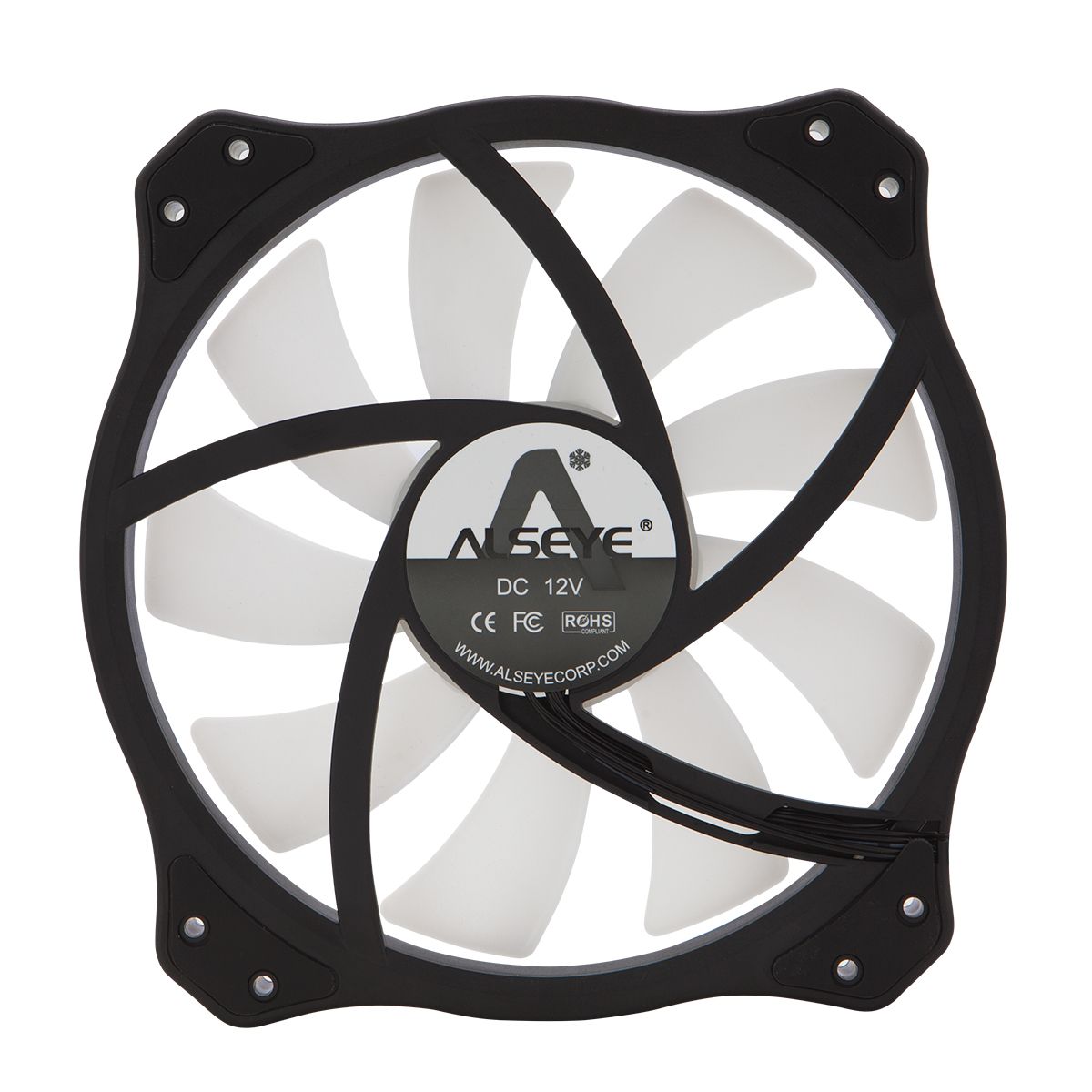 Cooling-Fan-200mm-ARGB-LED-Computer-Case-Molex-Connector-Remote-Control-RGB-Lighting-For-ALSEYE-AURO-1733032