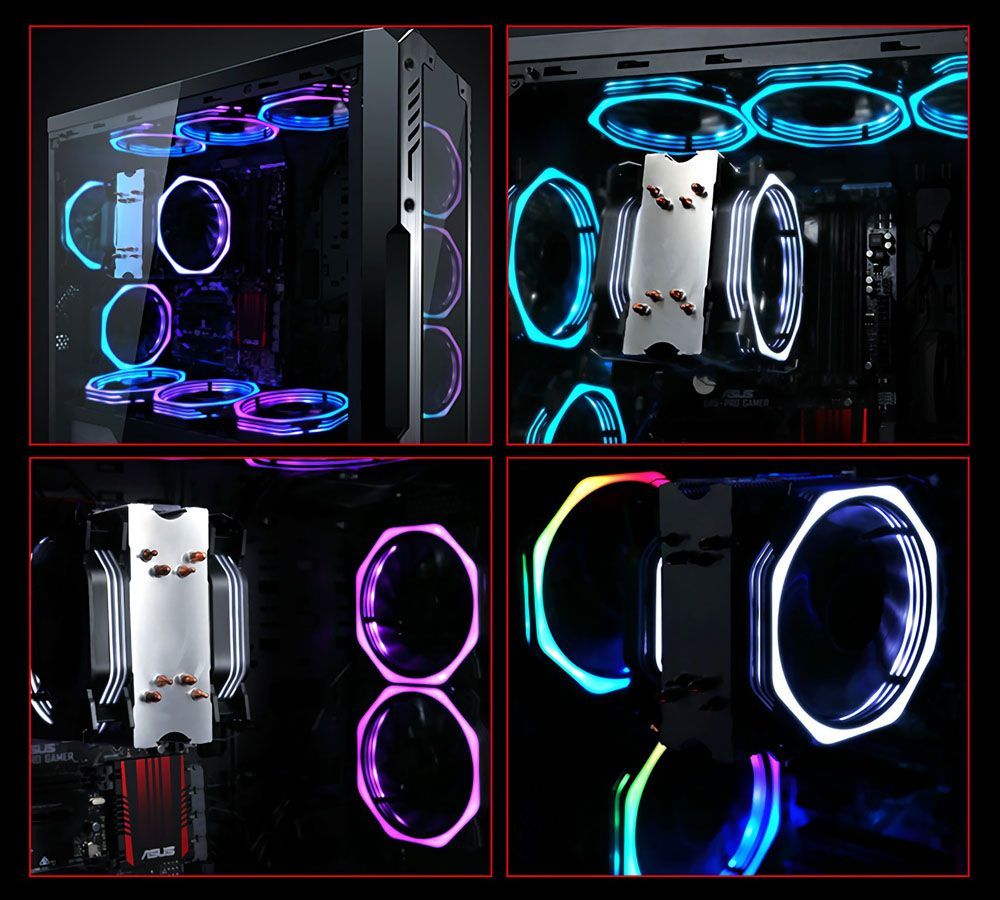 Coolmoon-6PCS-12cm-Multilayer-Backlit-RGB-Cooling-Fan-with-IR-Controller-for-Desktop-PC-1420001