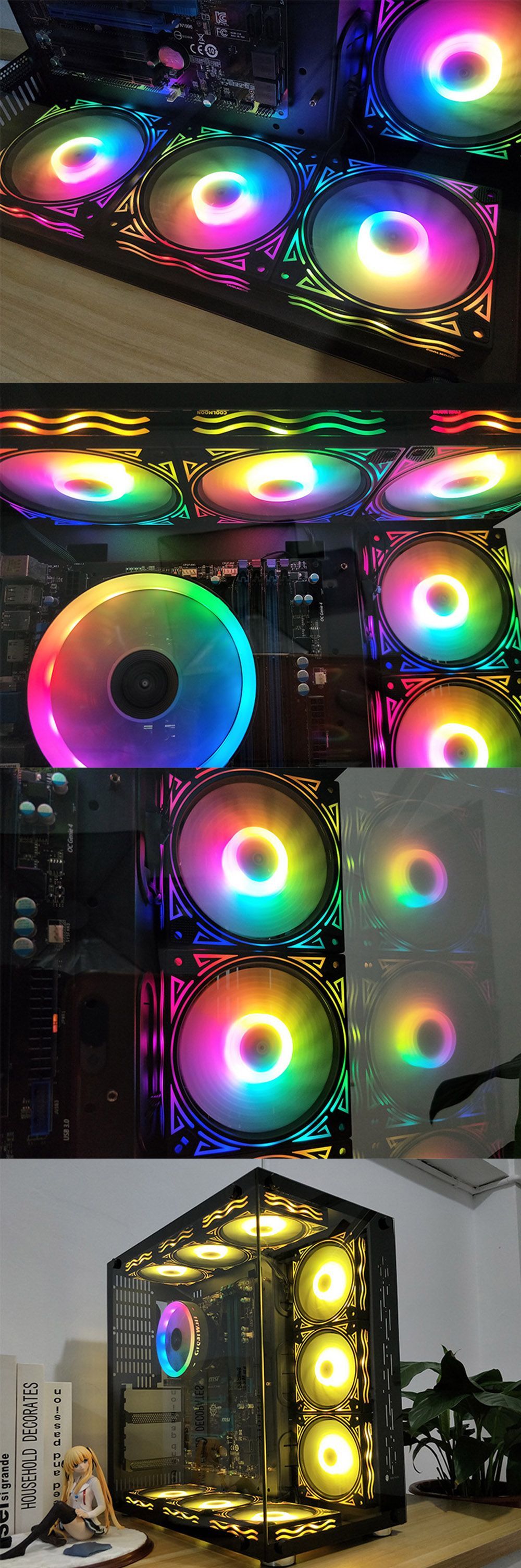 Coolmoon-BILLOW-4PCS-120mm-Multilayer-Backlit-RGB-Cooling-PC-Fans-Mute-Computer-PC-Case-Cooling-Fan--1580359