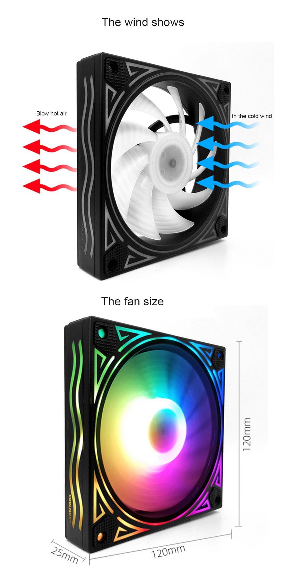 Coolmoon-BILLOW-6PCS-12cm-Multilayer-Backlit-RGB-CPU-Cooling-Fan-Computer-PC-Case-with-the-RF-Wirele-1580307