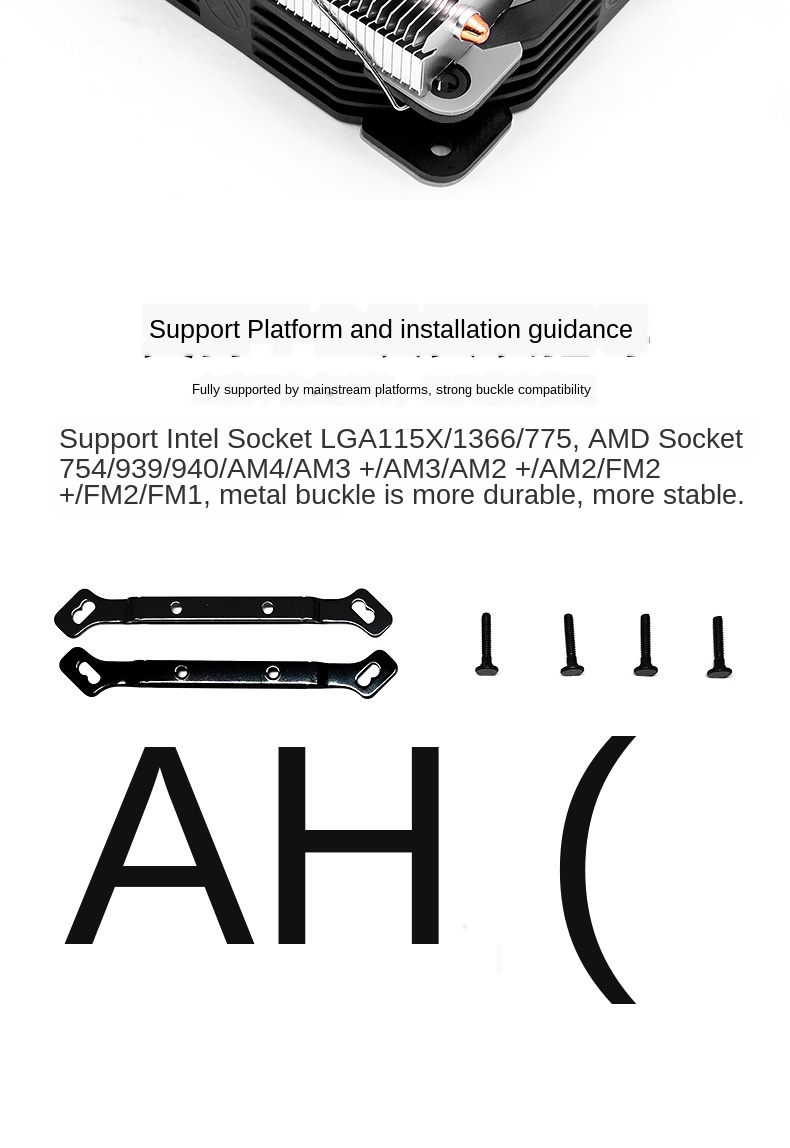 Coolmoon-HS-T5-CPU-Fan-Silent-Radiator-Temperature-Control-Desktop-I5-i7-AMD-Colorful-5-Copper-Tube--1724756