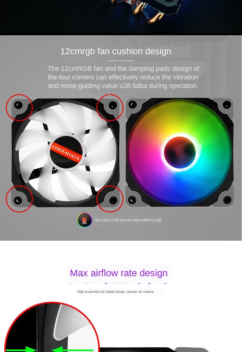 Coolmoon-HS-T5-CPU-Fan-Silent-Radiator-Temperature-Control-Desktop-I5-i7-AMD-Colorful-5-Copper-Tube--1724756