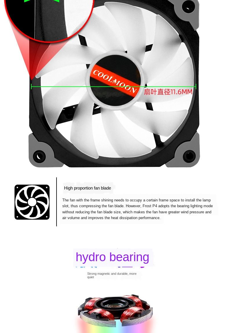 Coolmoon-HS-T5-CPU-Fan-Silent-Radiator-Temperature-Control-Desktop-I5-i7-AMD-Colorful-5-Copper-Tube--1724756