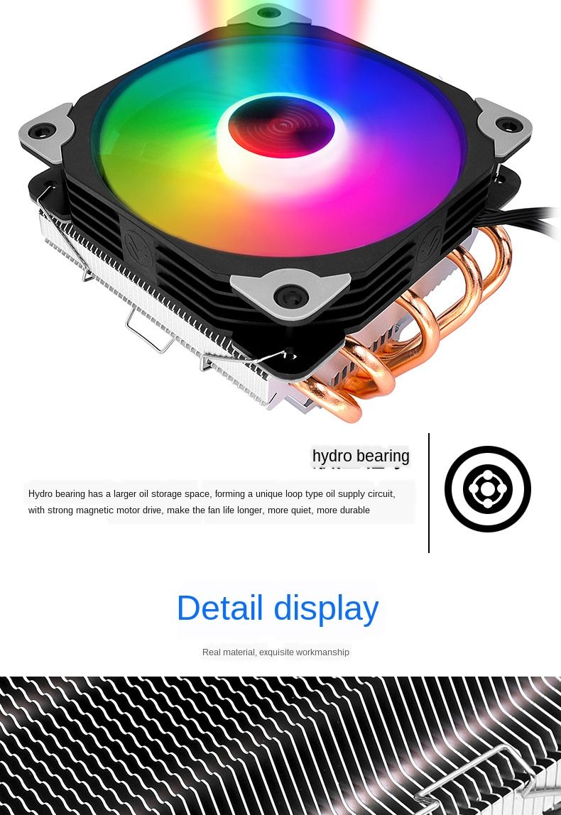 Coolmoon-HS-T5-CPU-Fan-Silent-Radiator-Temperature-Control-Desktop-I5-i7-AMD-Colorful-5-Copper-Tube--1724756