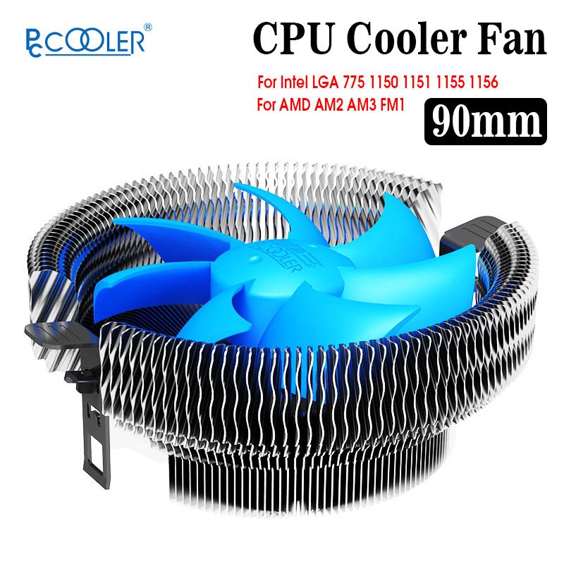 PCCOOLER-12V-3Pin-Hydraumatic-CPU-Cooling-Fan-Heatsink-Intel-LGA-775-1150-1151-1155-1156-AM2-AM2-1325884