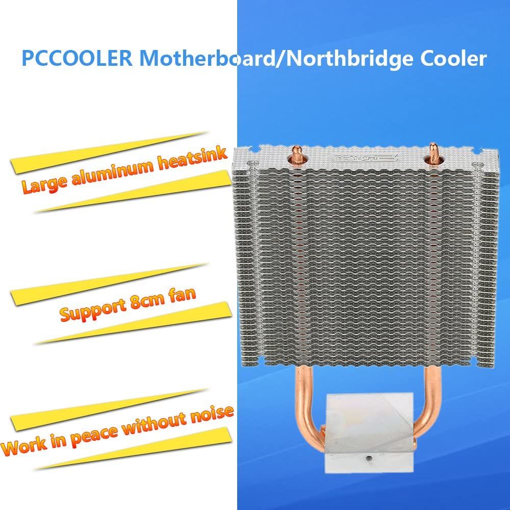 PCCOOLER-HB-802-Northbridge-Cooler-2-Heatpipes-Support-80mm-CPU-Fan-Radiator-Aluminum-Heatsink-Mothe-1766336