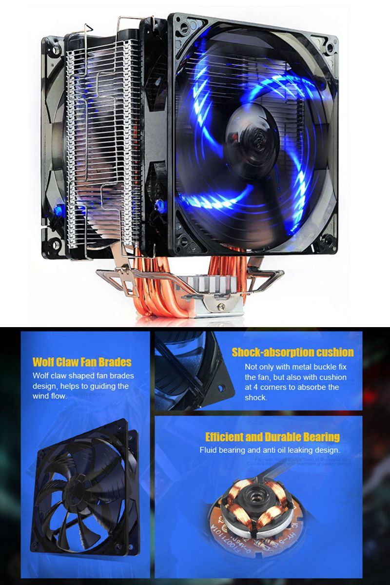 Pccooler-12V-X6-4-Pin-Double-Blue-LED-Copper-CPU-Cooler-Cooling-Fan-For-AMD-AM4-Intel-LGA-775-1323717