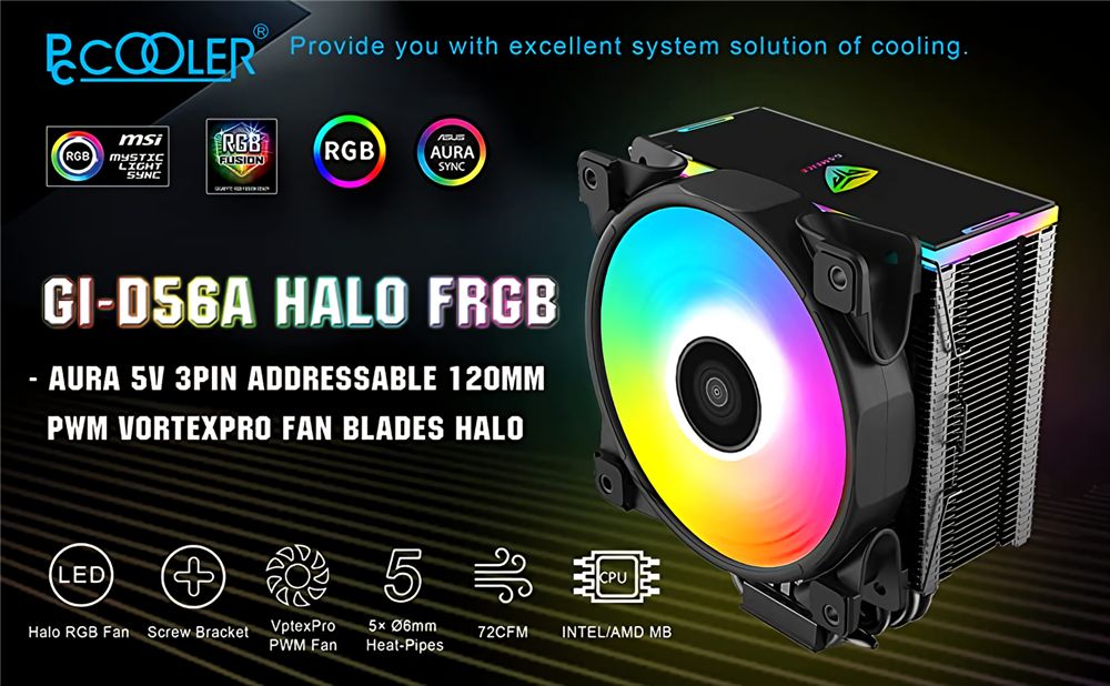 Pccooler-GI-D56A-CPU-Air-Cooler-120mm-160W-CPU-Cooling-Fan-Silent-PWM-RGB-Fan-Heat-Dissipation-Coole-1726523