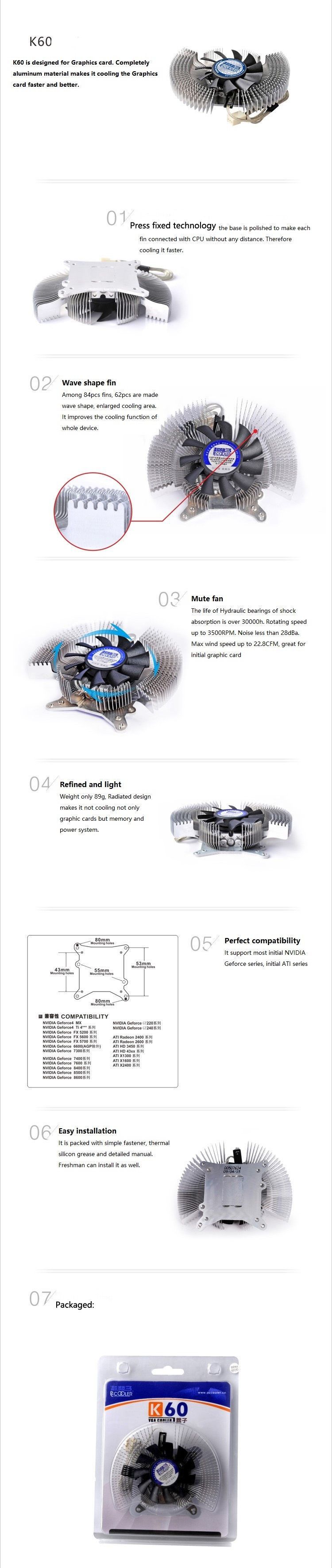 Pccooler-K60-3Pin-Mute-Graphics-Card-Radiator-For-Initial-NVIDIA-Geforce-ATI-1168792