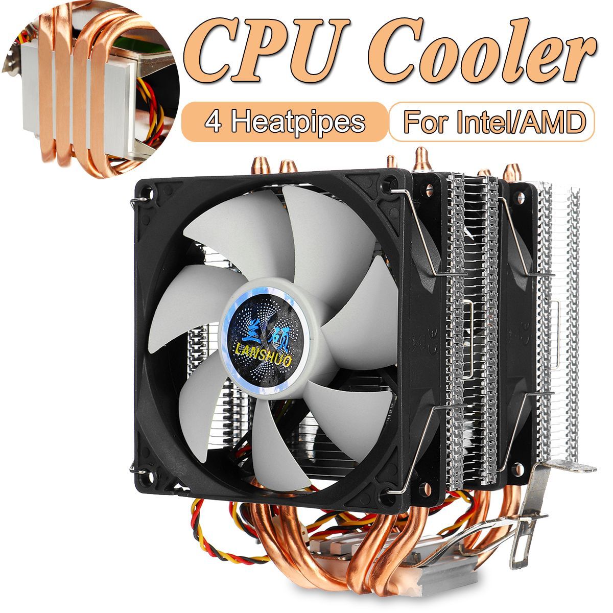 Ultra-Silent-PC-Computer-Fans-2200RPM-50000-hrs-No-lamp-CPU-heat-sink-Fan-Heatsink-Cooler-1707207