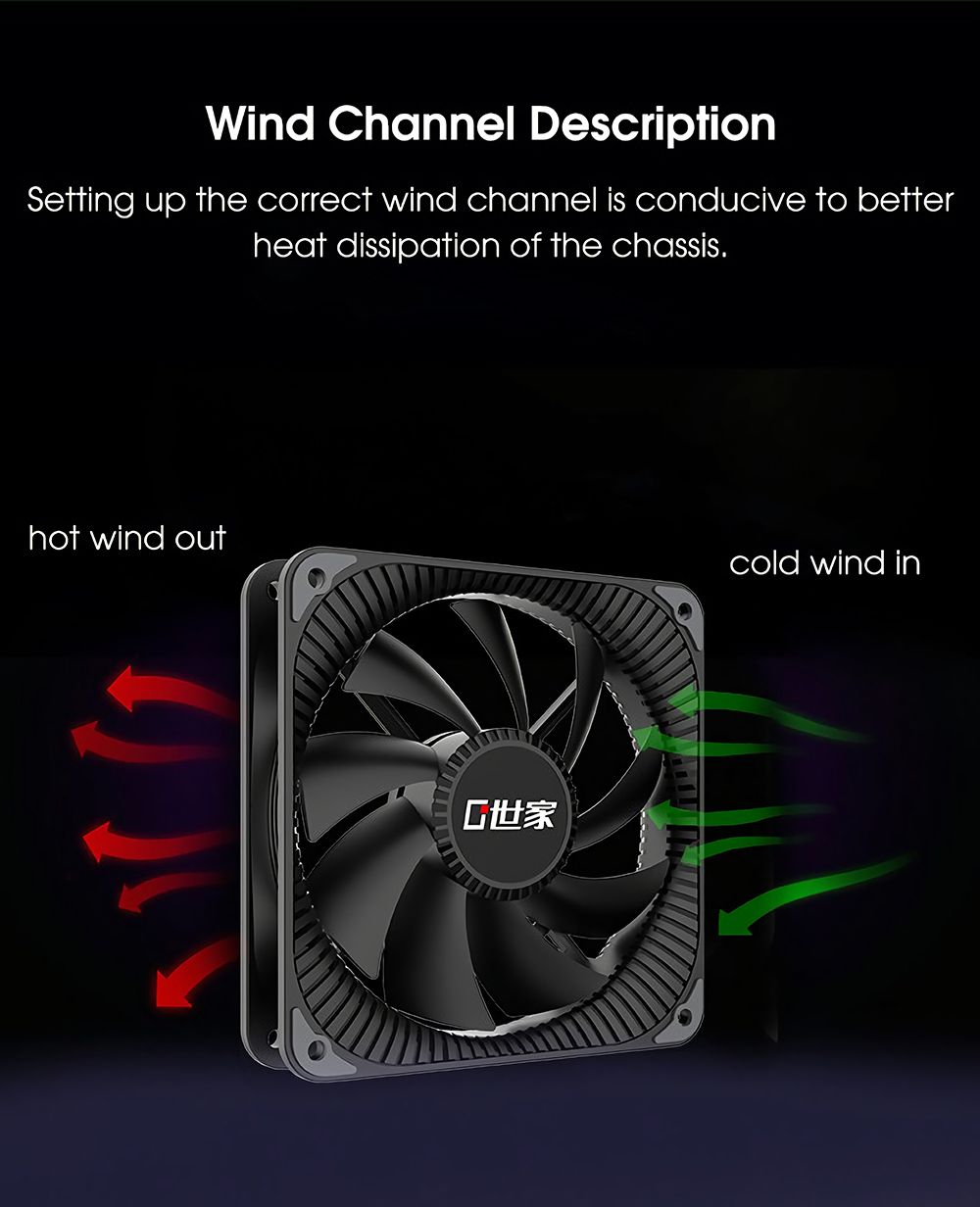 Zero-Degree-Family-12cm-Smart-Cooling-Fan-No-Backlight-Small-4Pin-PWM-Chassis-Cooler-Desktop-Compute-1766743