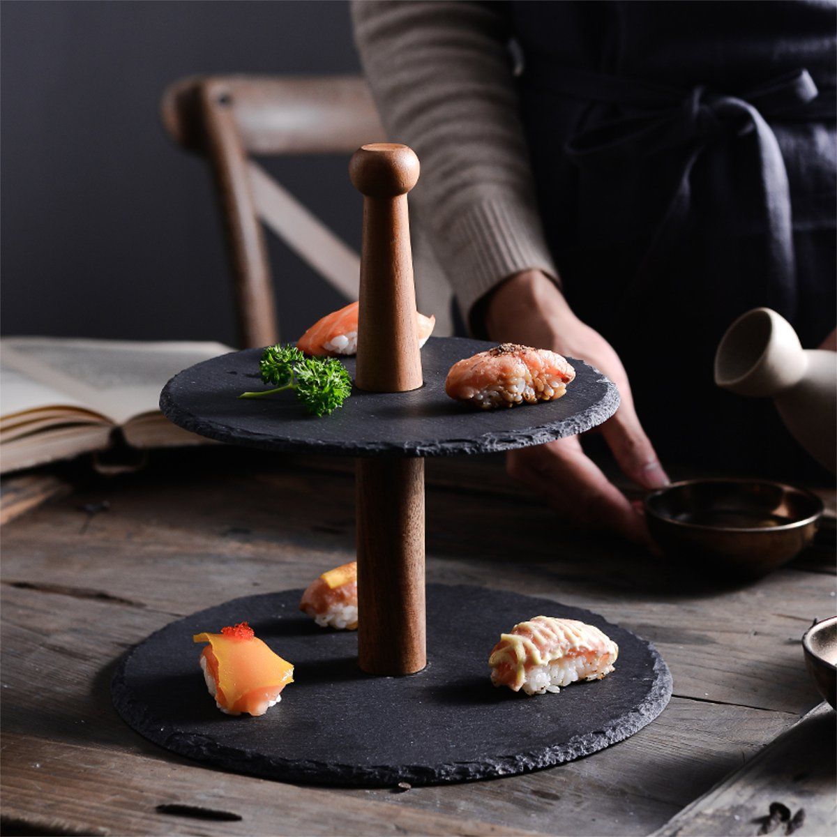 Sushi-Sashimi-Wooden-Rock-Tray-Dessert-Cake-Dinner-Cupcake-Display-Holder-Stand-1679105