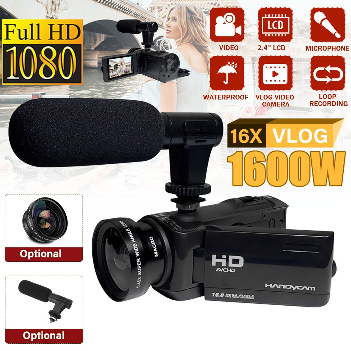 18x-Digital-Zoom-1080P-HD-Digital-Camcorder-Video-Vlogging-Camera-External-Microphone-DV-1764580