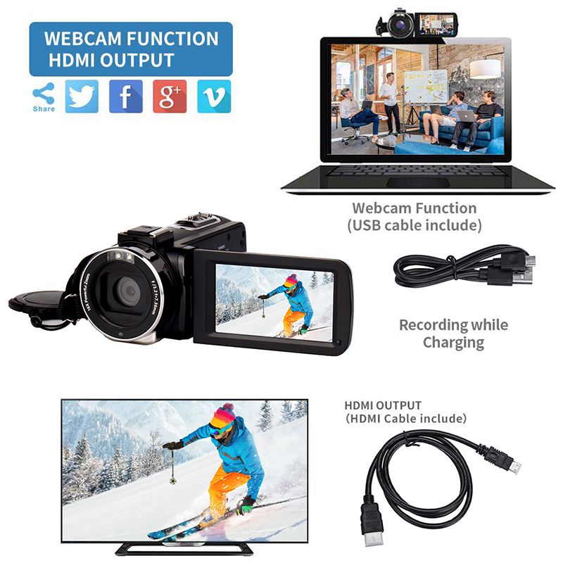 UHD-27K-1080P-30MP-16X-Zoom-3-inch-Touch-Screen-LCD-Digital-Camcorder-WiFi-IR-Night-Vision-Video-DV--1667244