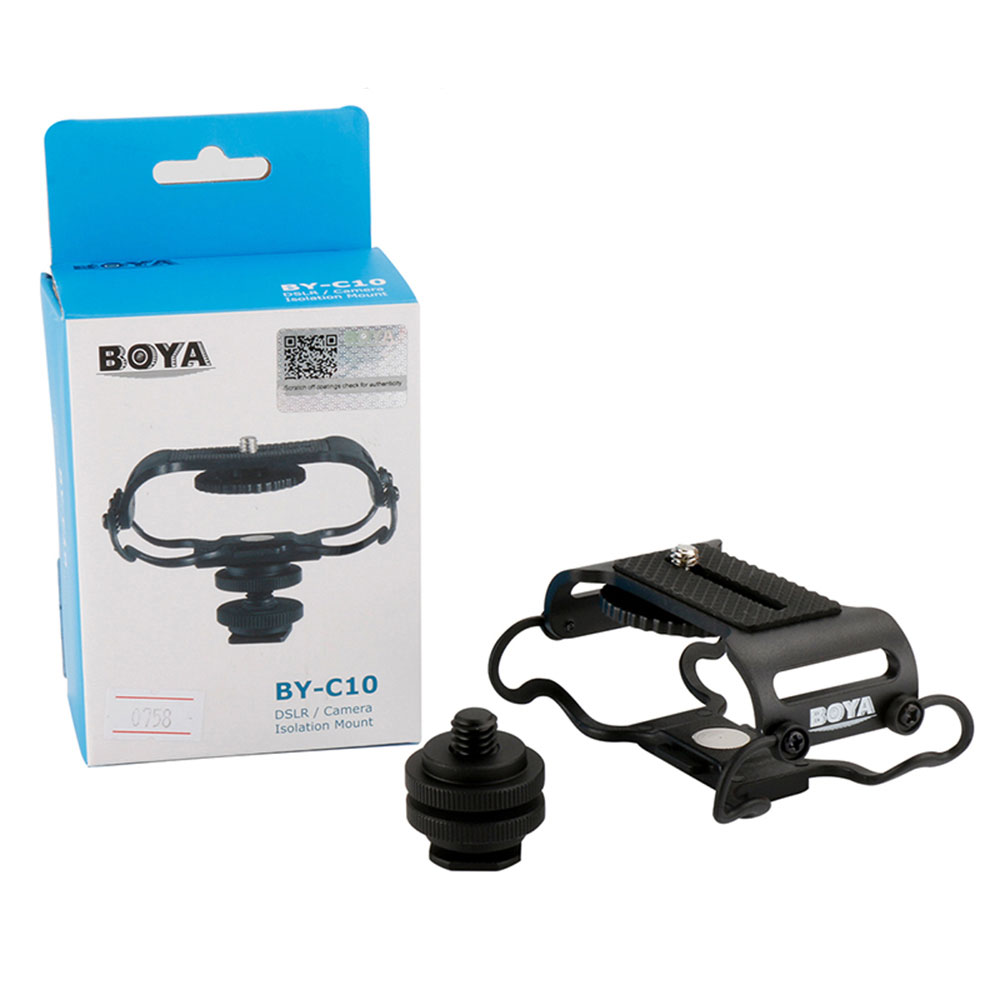 BOYA-BY-C10-Microphone-Shock-Mount-for-Zoom-H4nH5H6-for-Sony-Tascam-DR-40-DR-05-Recorder-1553549